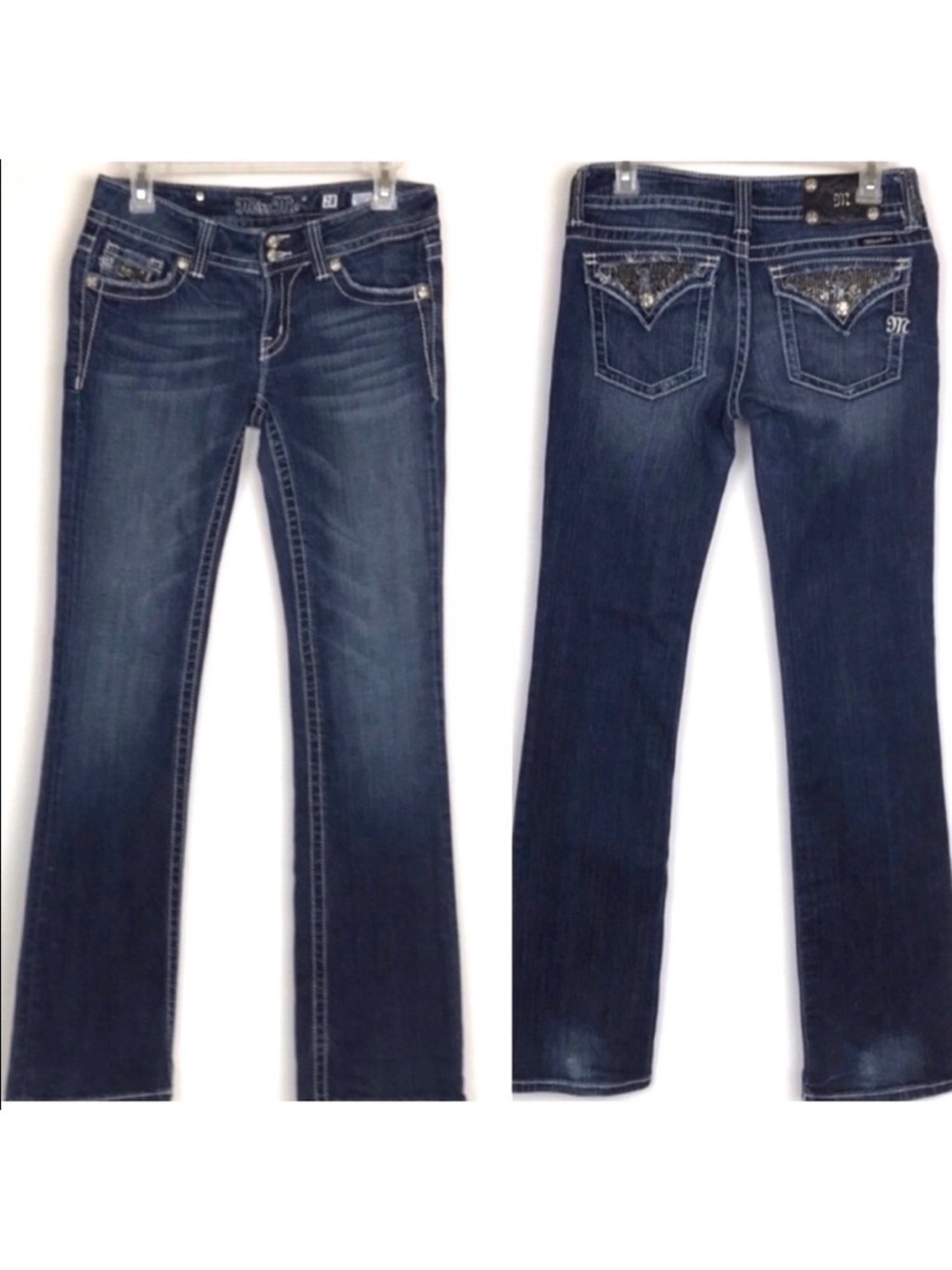 Miss Me Blue Boot Cut Jeans Size 28